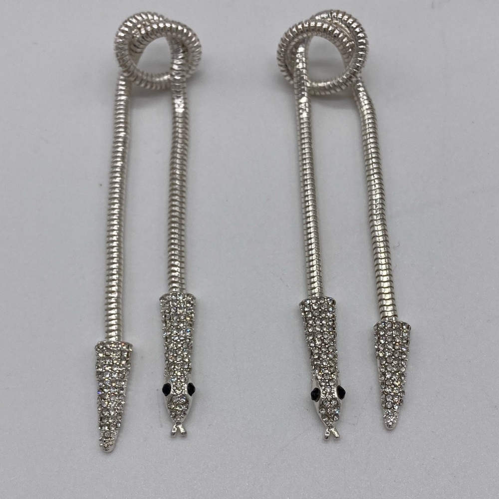 Knot Snake drop earrings